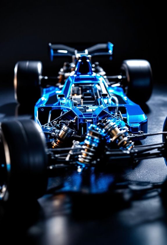 pistons for track stability